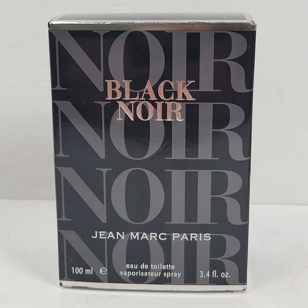 Black Noir Eau De Toilette Spray By Jean Marc Paris 100ml / 3.4 Fl. Oz  NIB